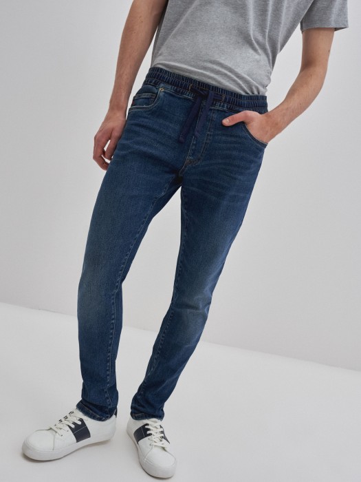 Pánske nohavice slim jeans TERRY JOGGER 437